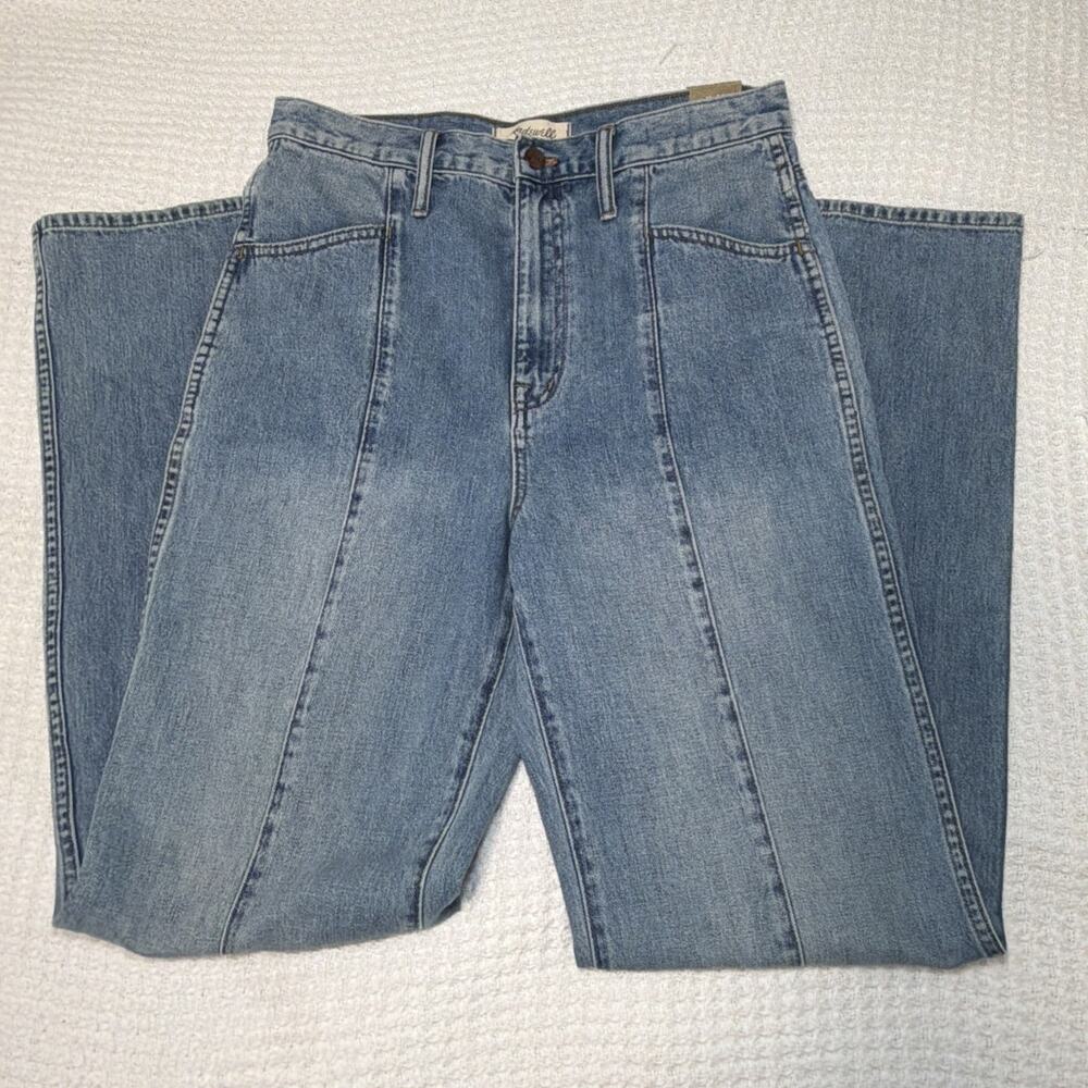Madewell Womens 28 11" High Rise Flare Annapolis Seamed Jeans 28x32 - Picture 2 of 9